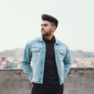 Men's Regular Fit Washed Full Sleeve Denim Jacket